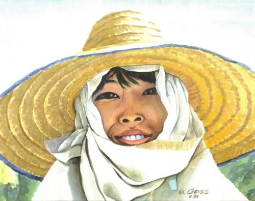Asiatische Frau